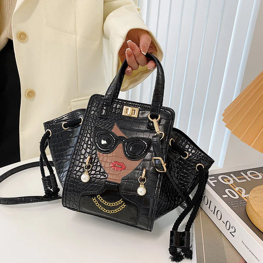 High-Fashion Large Bucket Handbag