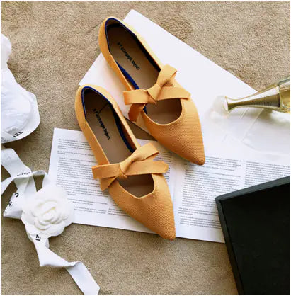Casual Boat Shoes with Bow