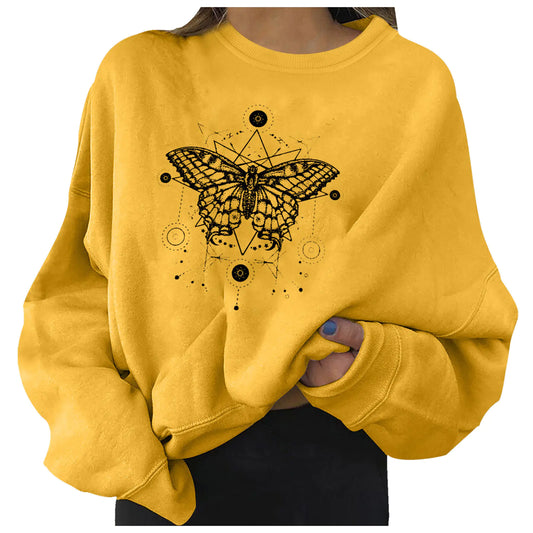 Loose Butterfly Series Sweater for Women
