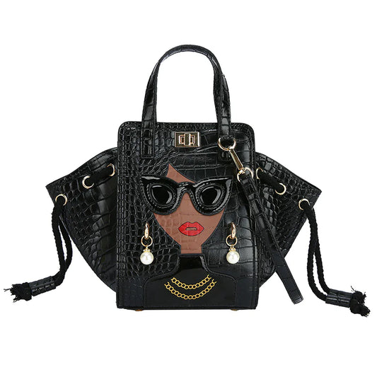 High-Fashion Large Bucket Handbag