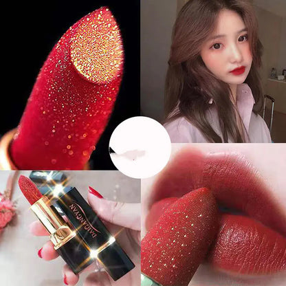 Star Gold Diamond Velvet Matte Red Makeup Moisturizer (Squalane)
