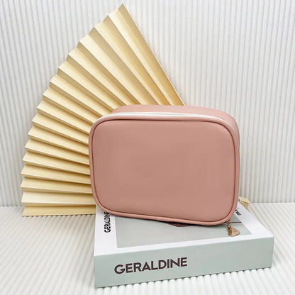 Small PU Leather Travel Makeup Organizer for Women