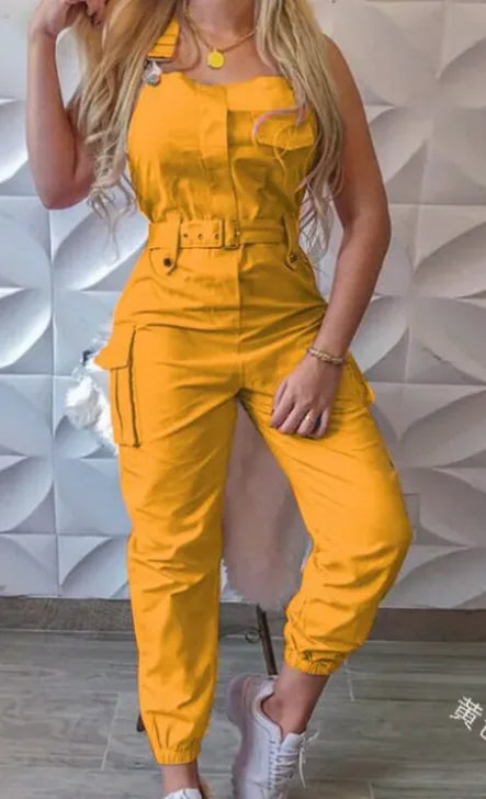 Women's Sleeveless Jumpsuit (Fashionable Work Clothes)