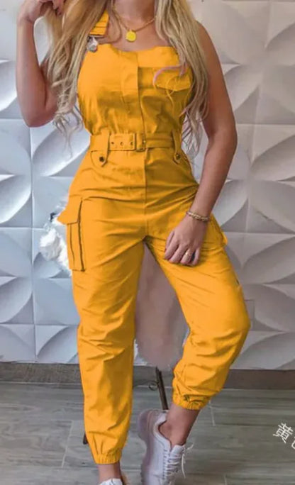 Women's Sleeveless Jumpsuit (Fashionable Work Clothes)