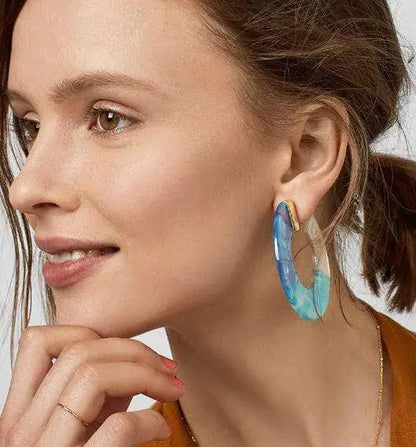 Eva - Blue Earrings