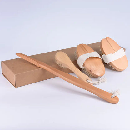 Bathroom Exfoliating Brush and Massage Set (OEM)