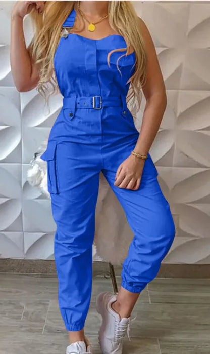 Women's Sleeveless Jumpsuit (Fashionable Work Clothes)